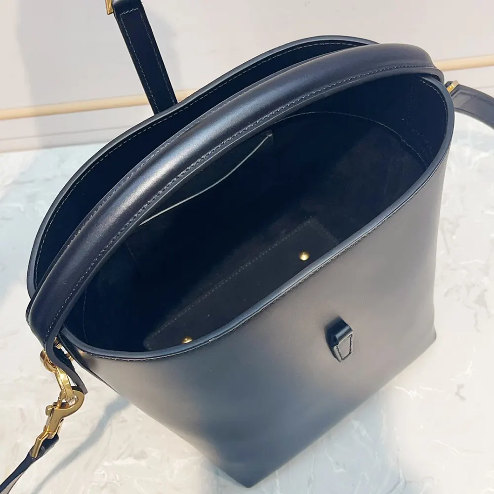 Saint Laurent YSL Women Le 37 Small in Shiny Leather-Black - image 7