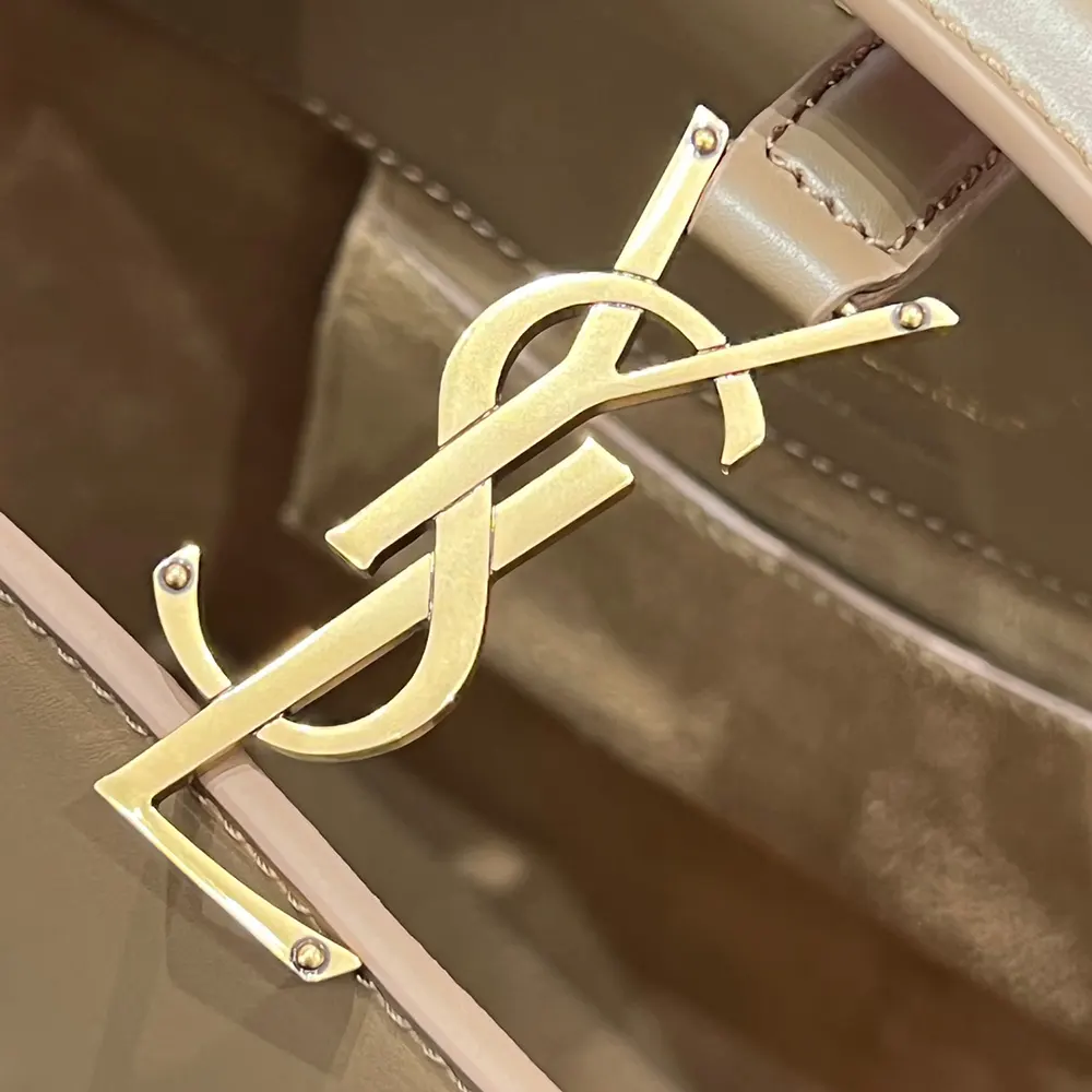 Saint Laurent YSL Women Le 37 Mini in Shiny Leather-Brown - image 10