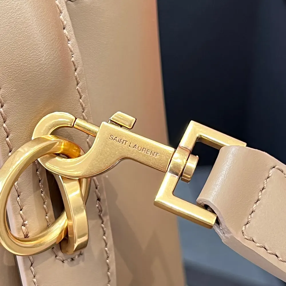 Saint Laurent YSL Women Le 37 Small in Shiny Leather-Brown - image 5