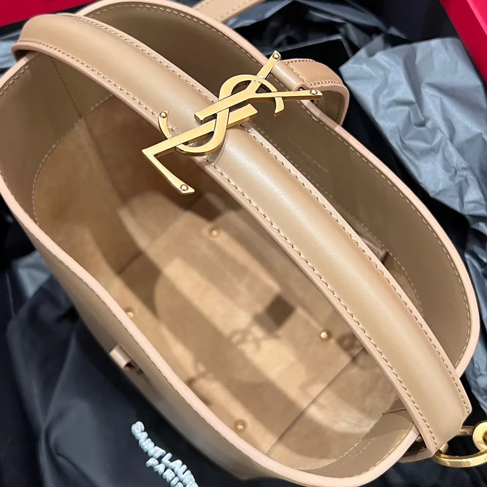 Saint Laurent YSL Women Le 37 Mini in Shiny Leather-Brown - image 7