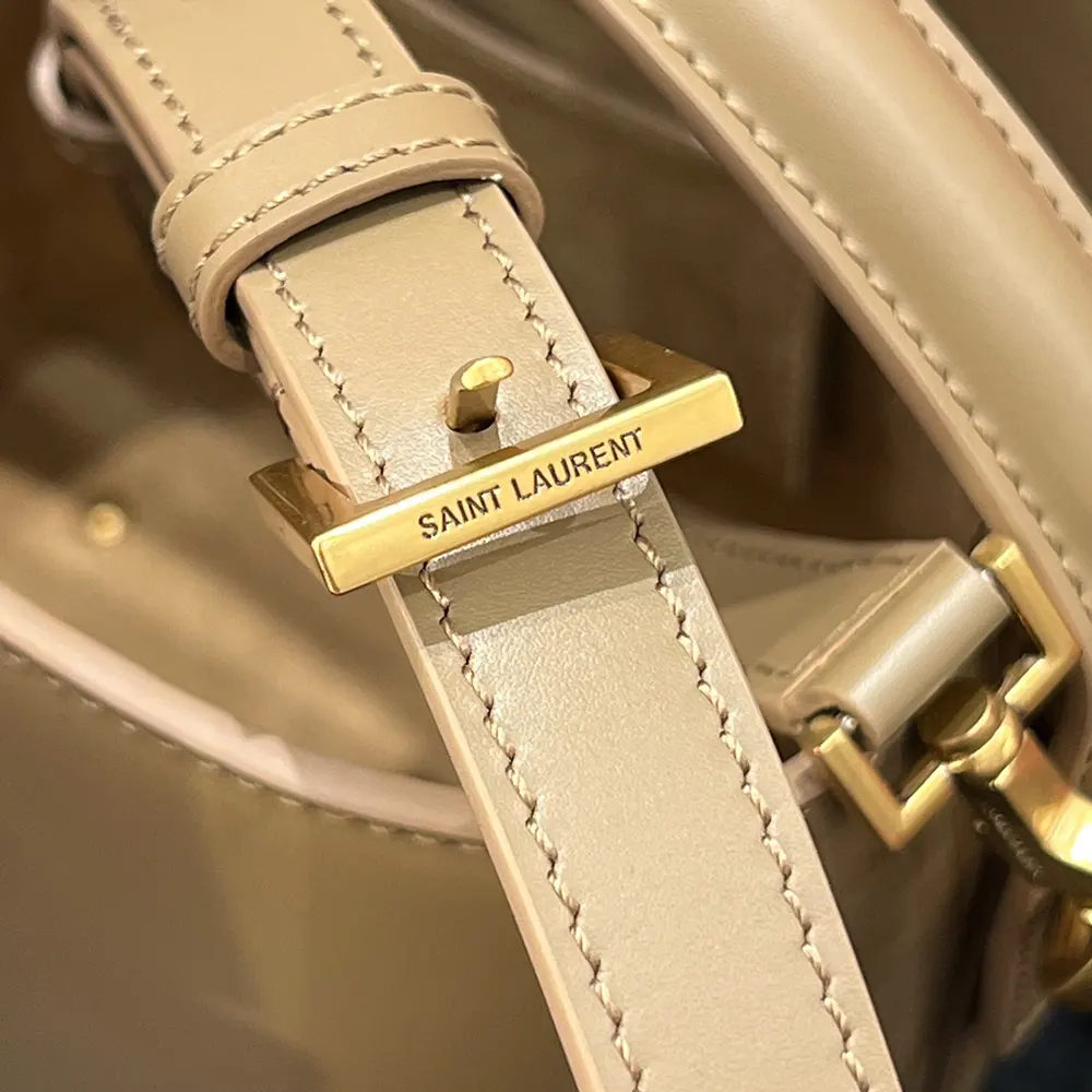 Saint Laurent YSL Women Le 37 Mini in Shiny Leather-Brown - image 6