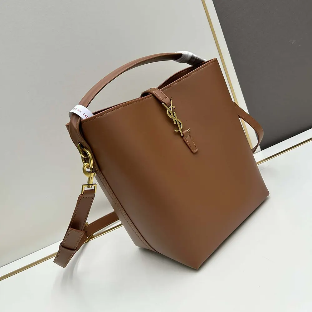 Saint Laurent YSL Women Le 37 in Shiny Leather-Brown - image 4