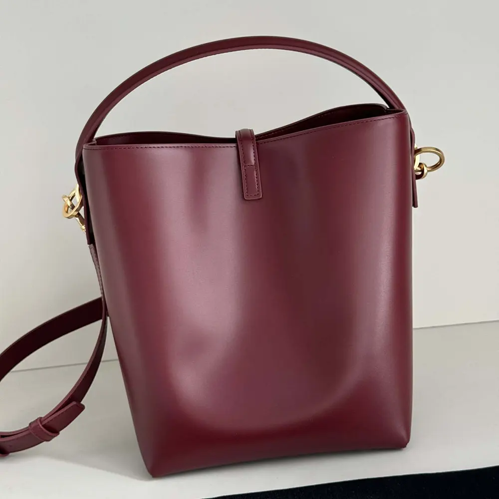 Side angle showing structured silhouette of Saint Laurent YSL Women Le 37
