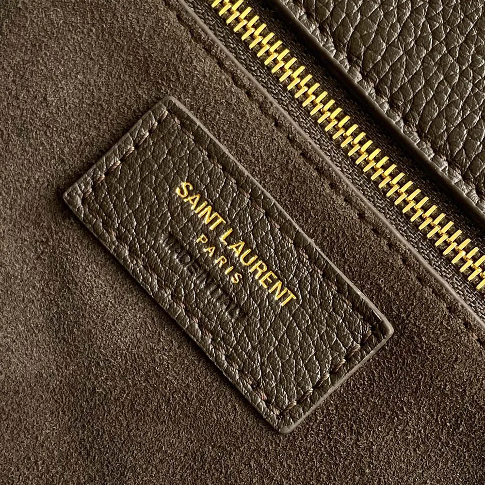 Saint Laurent YSL Women Le 5 à 7 Bea in Grained Leather-Dark Green - image 10