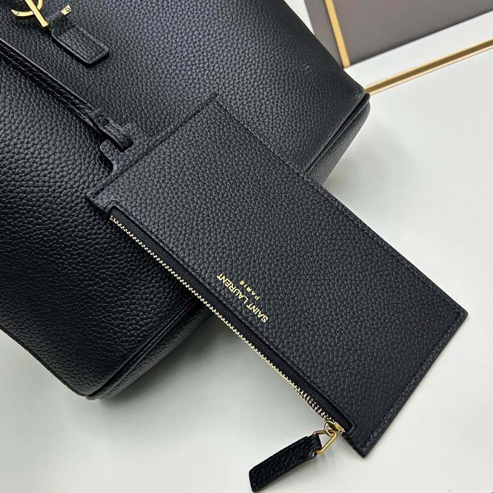 Saint Laurent YSL Women Le 5 à 7 Hobo in Grained Leather-Black - image 9