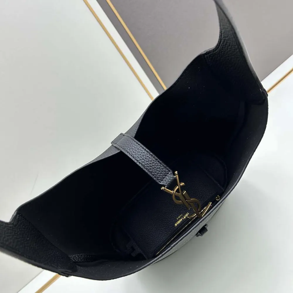 Saint Laurent YSL Women Le 5 à 7 Hobo in Grained Leather-Black - image 5