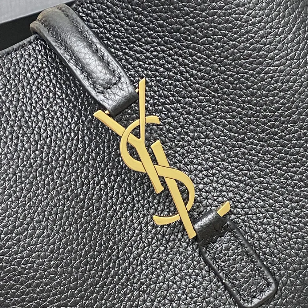 Saint Laurent YSL Women Le 5 à 7 Supple Baby in Grained Leather-Black - image 9