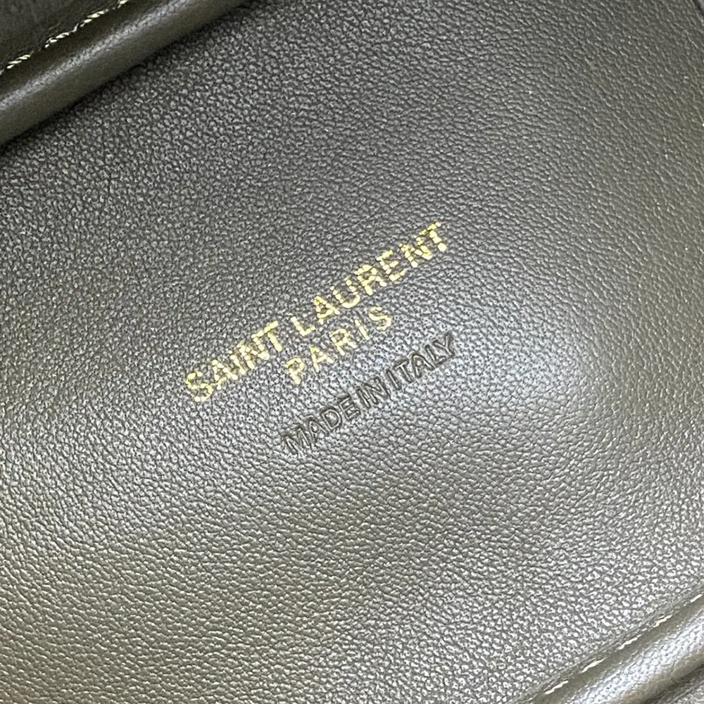 Saint Laurent YSL Women Le 5 à 7 Supple Baby in Grained Leather-Dark Green - image 10