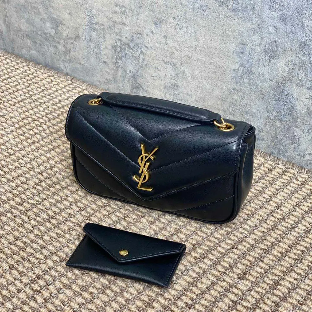 Saint Laurent YSL Women Loulou Mini in Lambskin-Black - image 4
