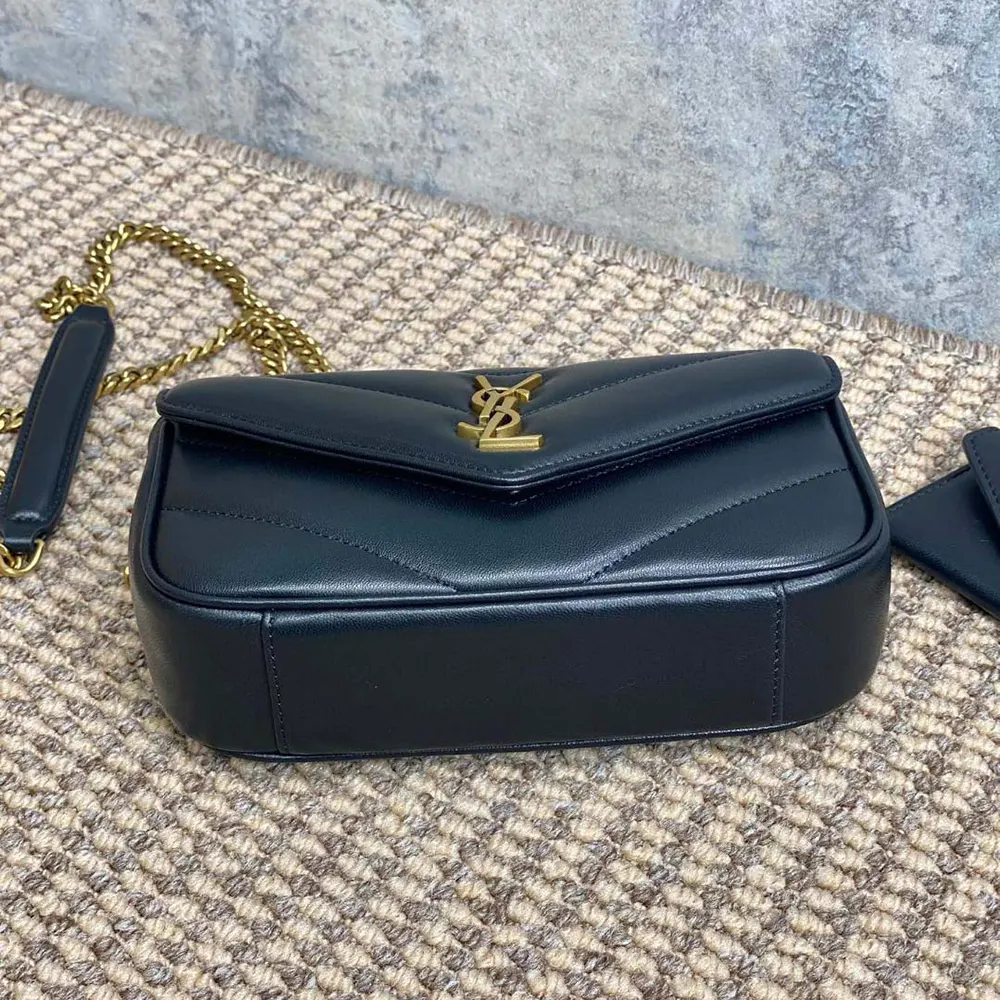 Saint Laurent YSL Women Loulou Mini in Lambskin-Black - image 6