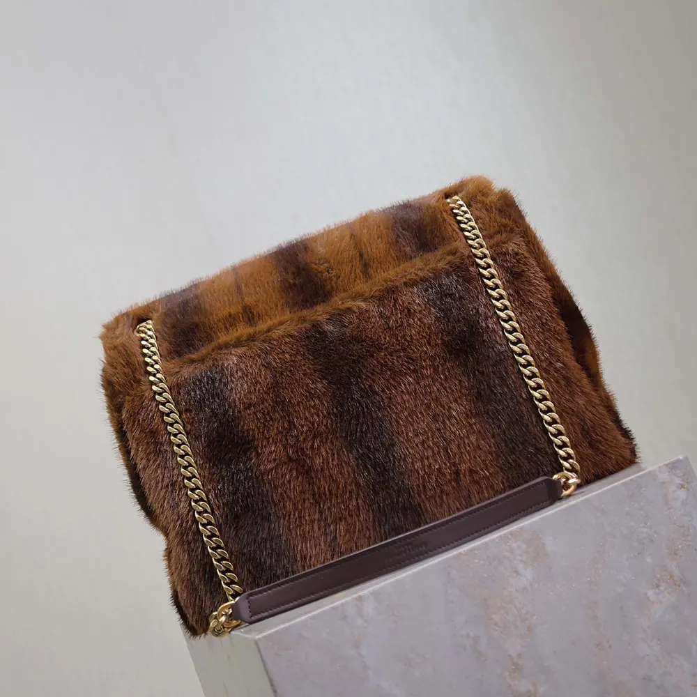 Saint Laurent YSL Women Niki Large in Shearling - image 4