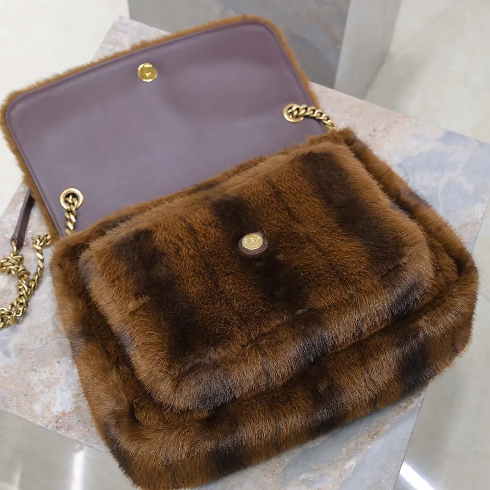 Saint Laurent YSL Women Niki Large in Shearling - image 5