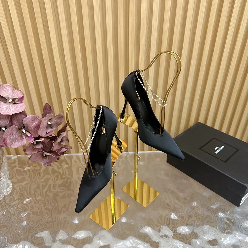 Saint Laurent YSL Women Regine Pumps in Satin Crepe - image 9