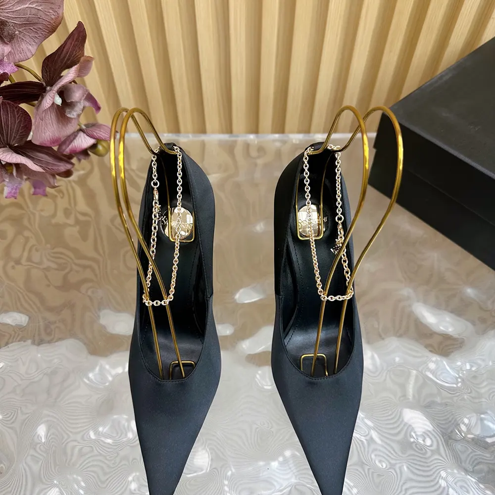 Saint Laurent YSL Women Regine Pumps in Satin Crepe - image 5