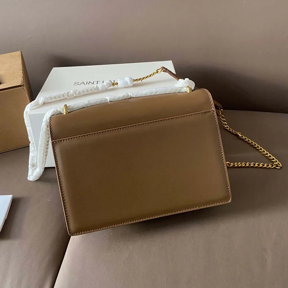 Saint Laurent YSL Women Sunset Medium in Smooth Leather-Brown - image 4