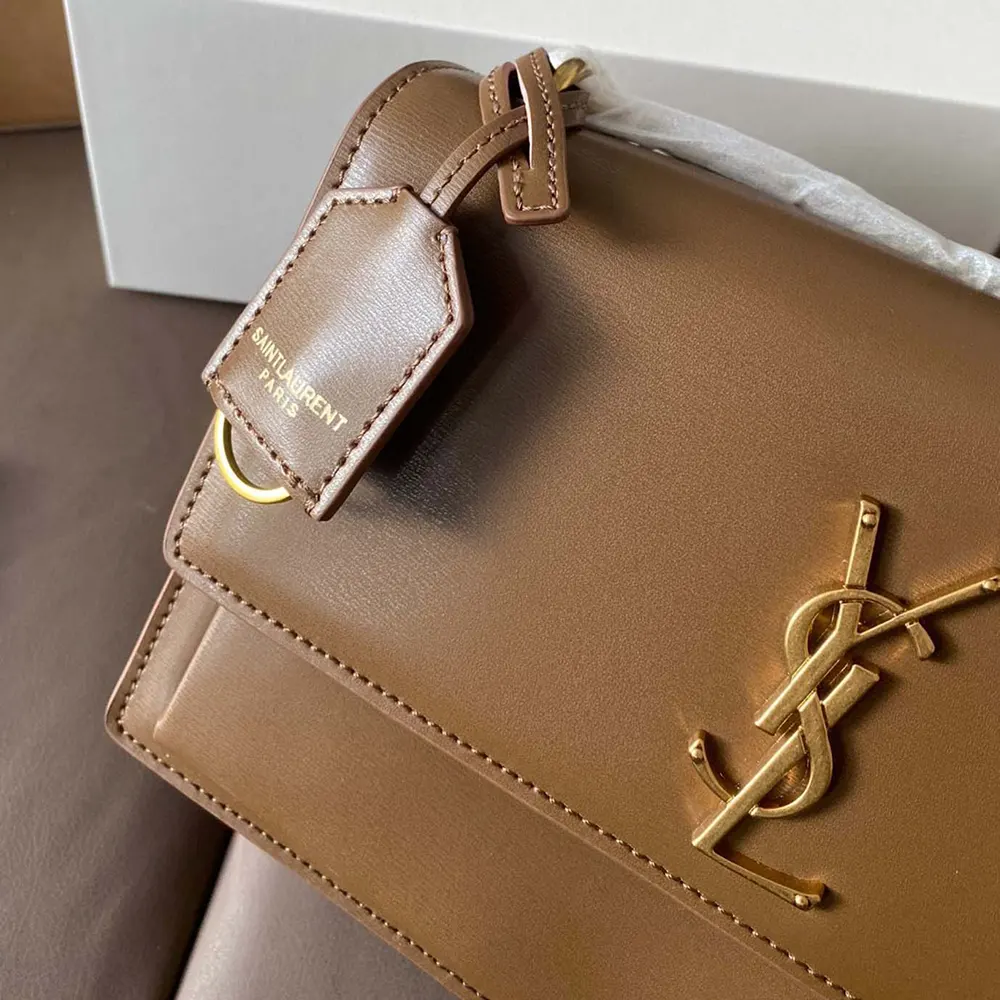 Saint Laurent YSL Women Sunset Medium in Smooth Leather-Brown - image 5
