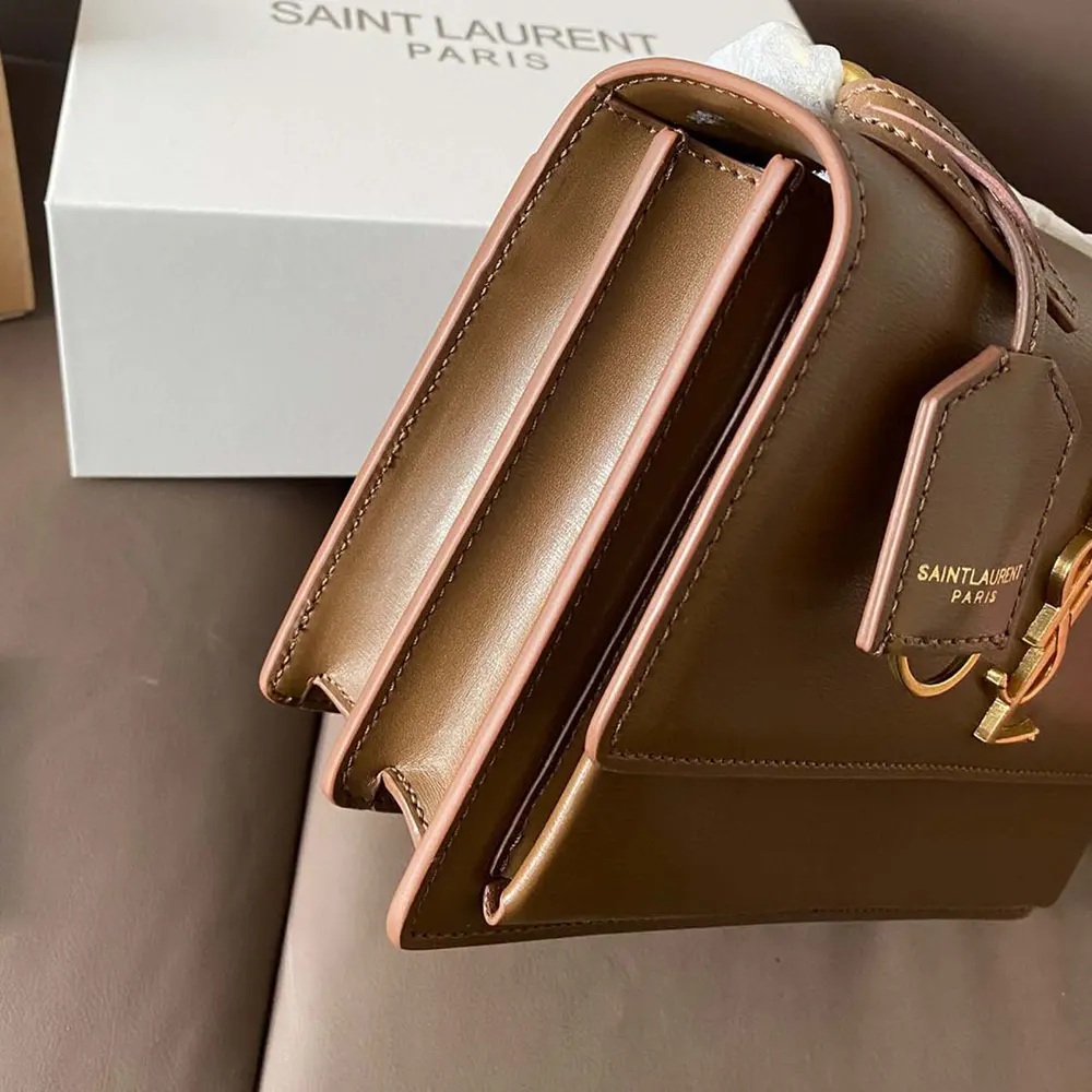 Saint Laurent YSL Women Sunset Medium in Smooth Leather-Brown - image 6