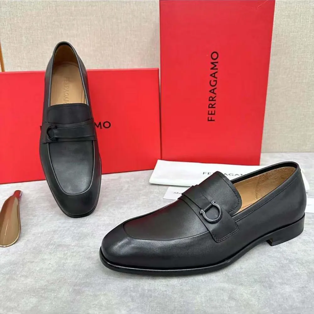 Salvatore Ferragamo Men Moccasin with Gancini Ornament - image 6