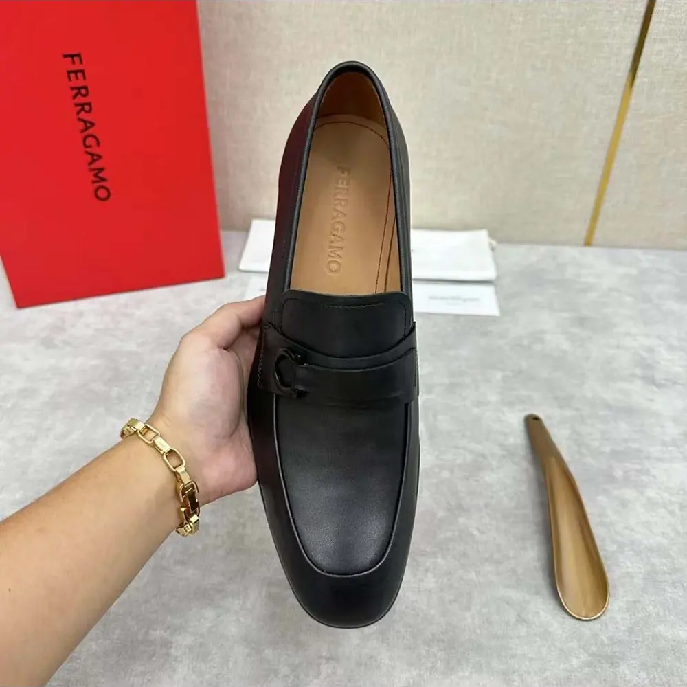 Salvatore Ferragamo Men Moccasin with Gancini Ornament - image 7