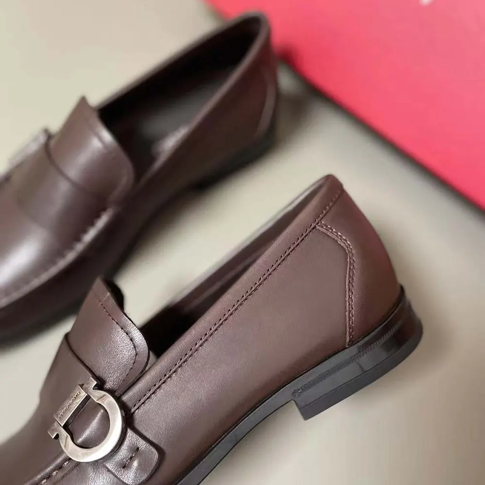 Salvatore Ferragamo Men Moccasin with Gancini Ornament - image 4