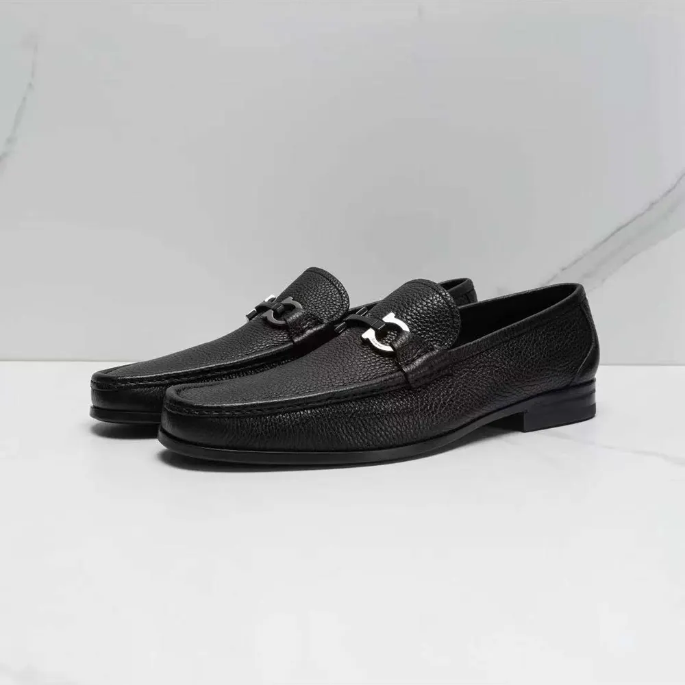 Salvatore Ferragamo Men Moccasin with Gancini Ornament - image 4