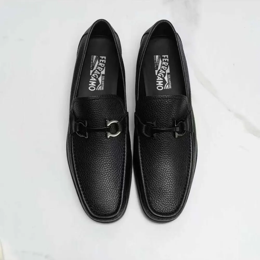 Salvatore Ferragamo Men Moccasin with Gancini Ornament - image 5