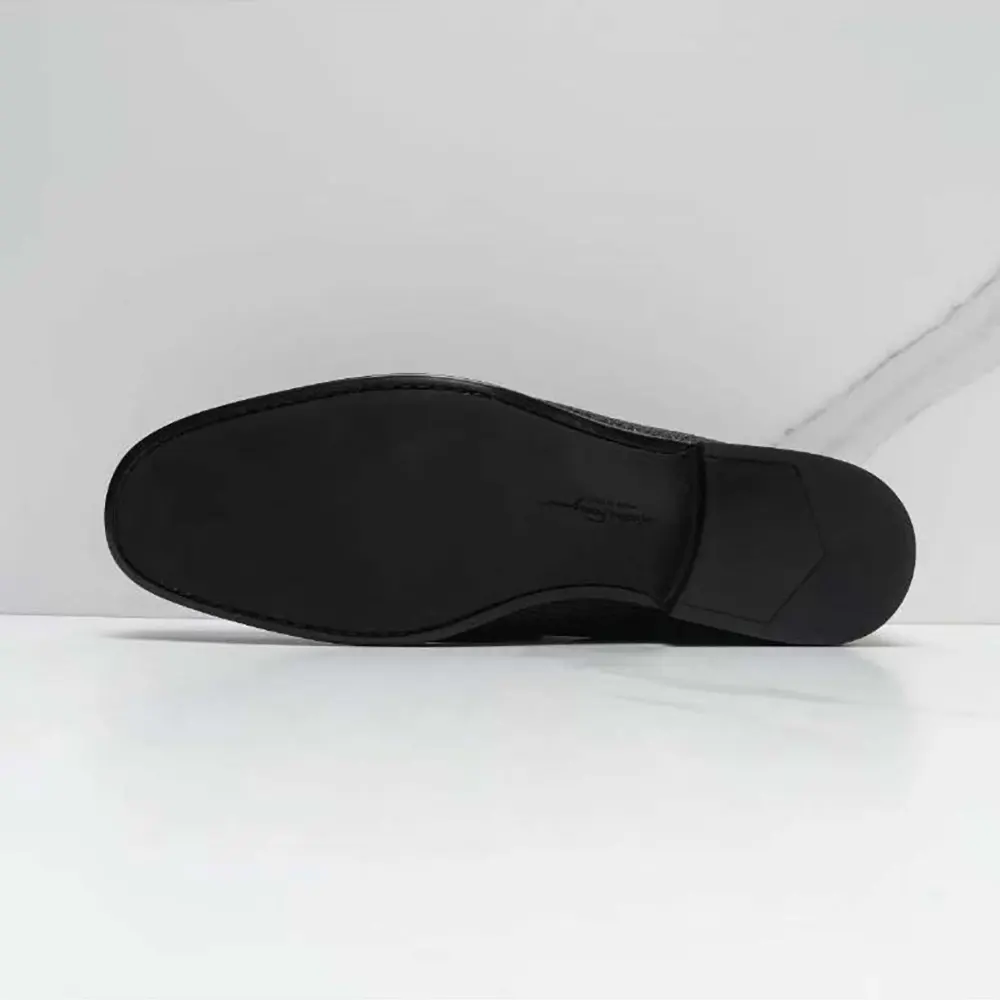 Salvatore Ferragamo Men Moccasin with Gancini Ornament - image 9