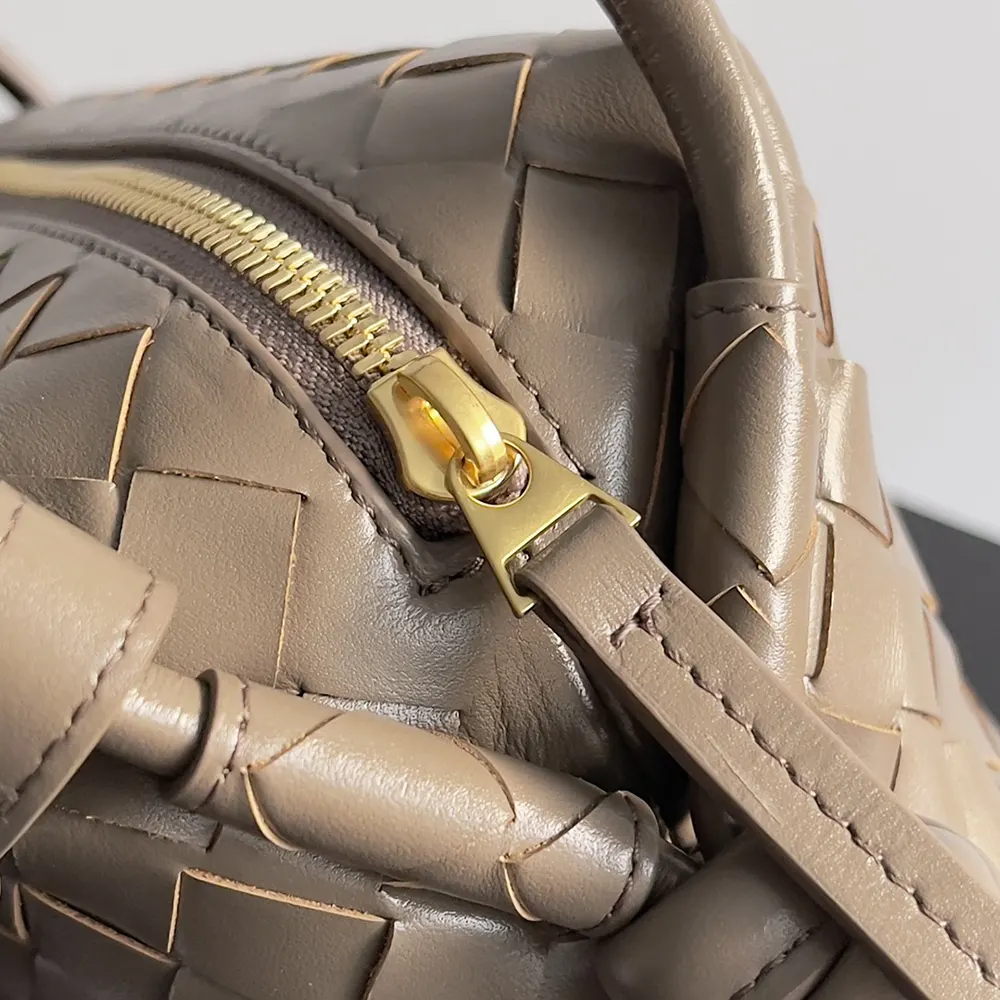 Bottega Veneta Women Top Handle Loop in Intrecciato Leather-Chocolate - image 7