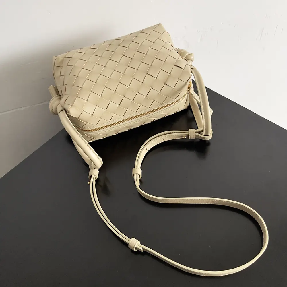 Bottega Veneta Women Top Handle Loop in Intrecciato Leather-Light Beige - image 4