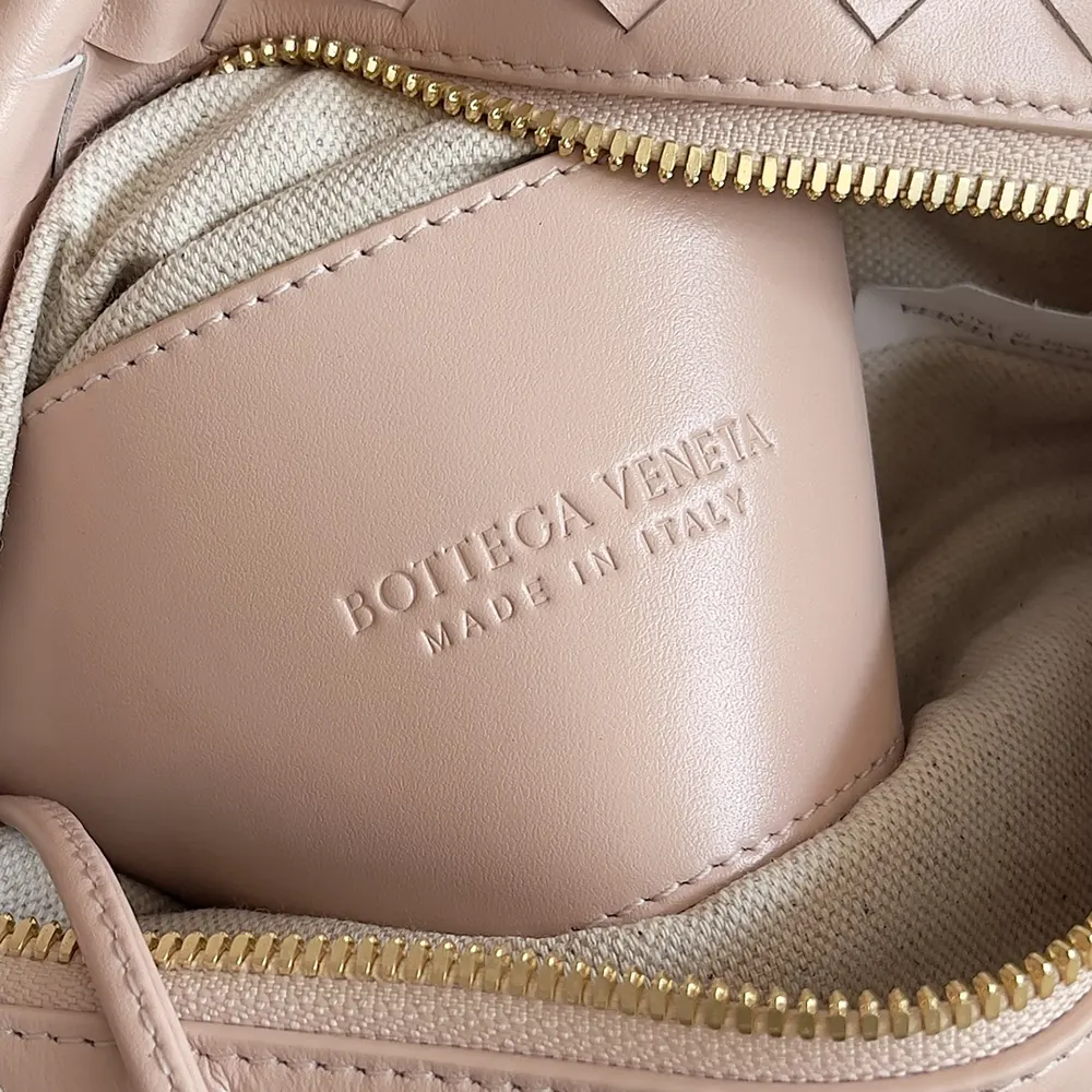Bottega Veneta Women Top Handle Loop in Intrecciato Leather-Pink - image 7