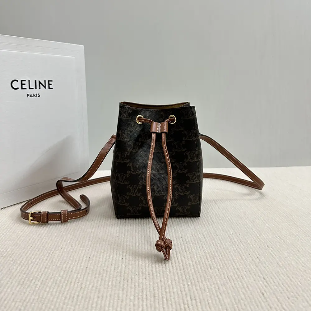 Close-up of gold hardware and flap closure on Celine Women Micro Sailor