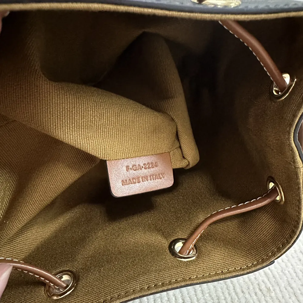 Celine Women Micro Sailor in Triomphe Canvas and Calfskin-Brown - image 10