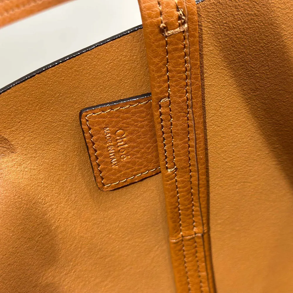 Chloe Women Chloé Spin Tote Bag in Grained Leather-Brown - image 9