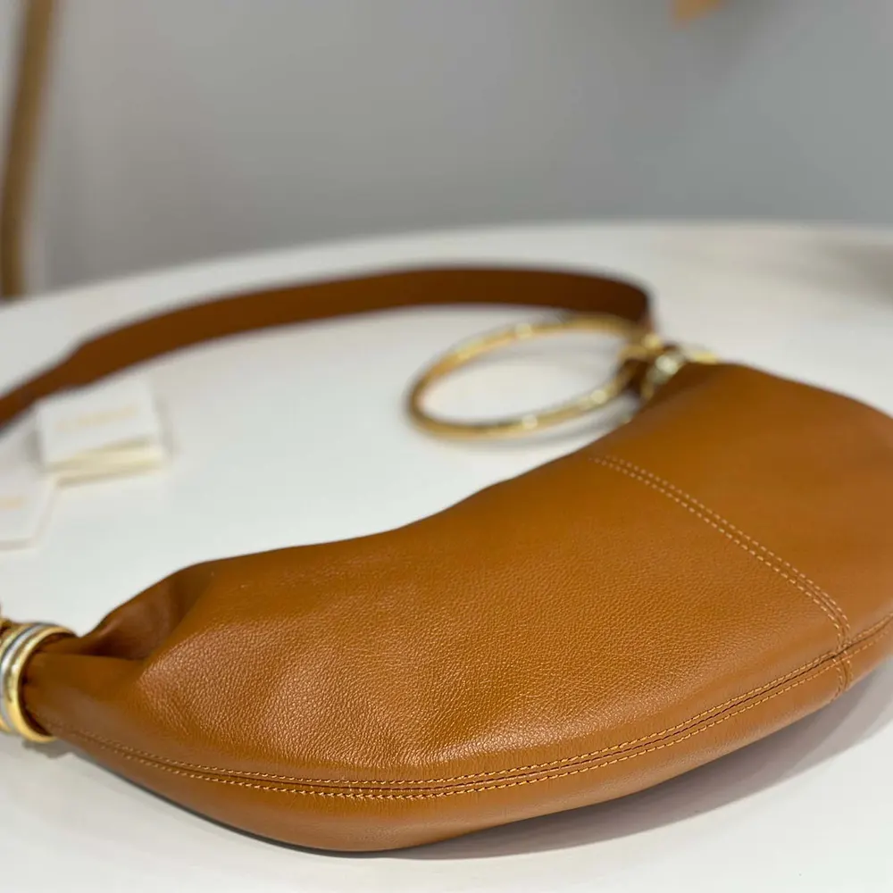 Chloe Women Small Bracelet Hobo Bag in Grained Leather-Brown - image 6