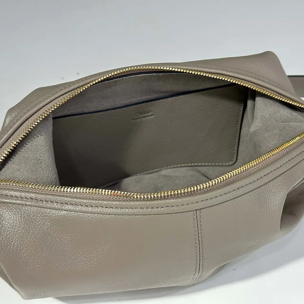 Chloe Women Small Bracelet Hobo Bag in Grained Leather-Grey - image 7