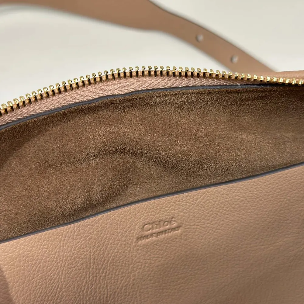 Chloe Women Small Bracelet Hobo Bag in Grained Leather-Pink - image 9