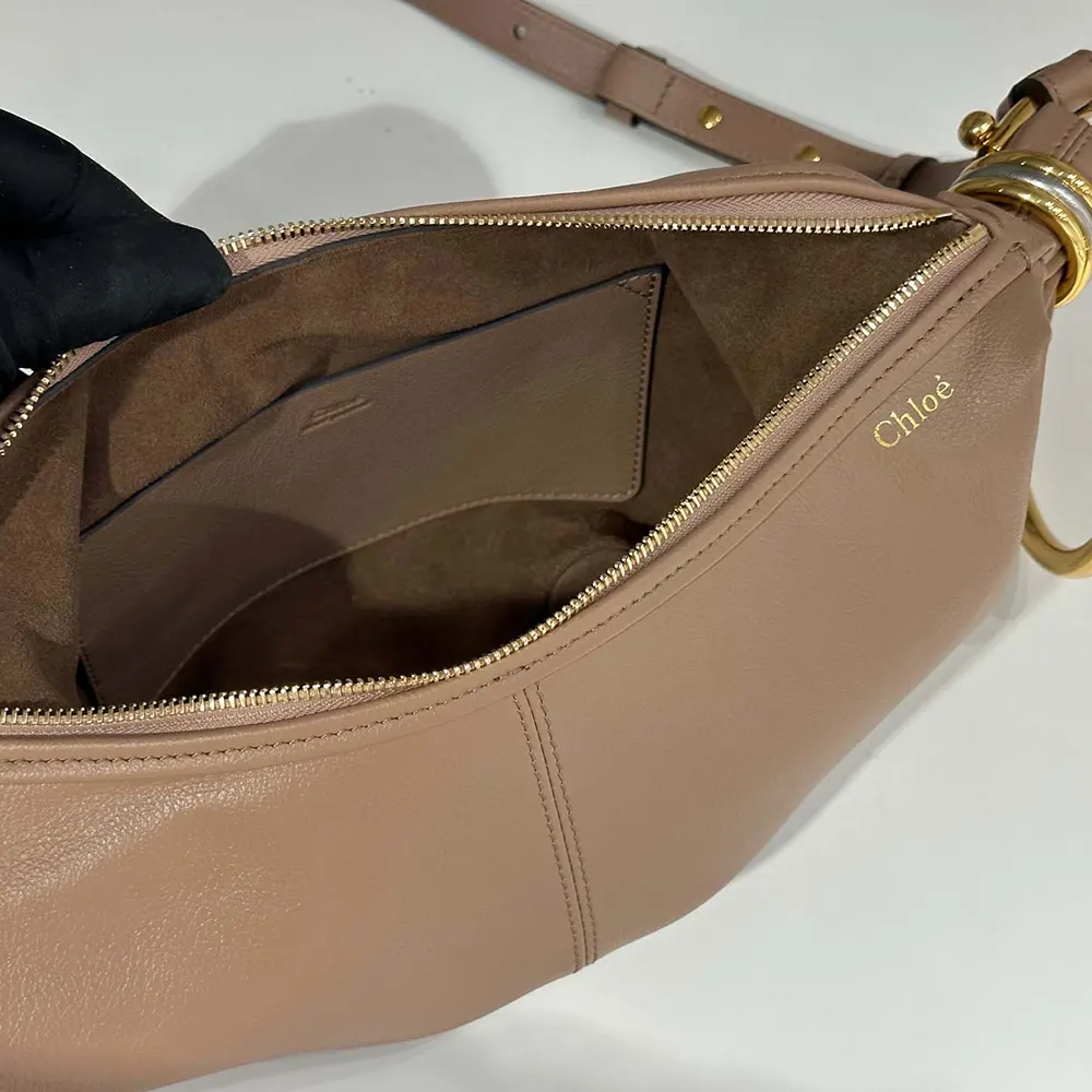 Chloe Women Small Bracelet Hobo Bag in Grained Leather-Pink - image 10
