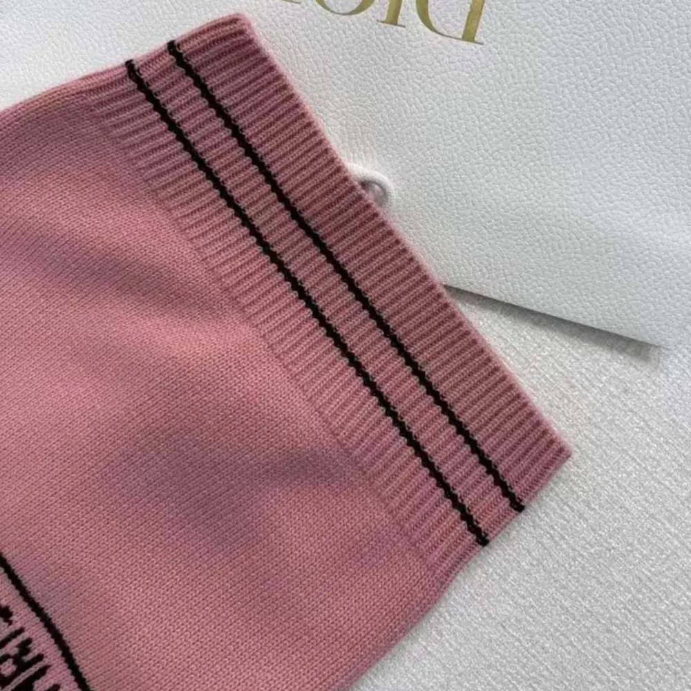 Dior Women Christian Dior Short-Sleeved Sweater Pink Cashmere and Wool Knit - image 7