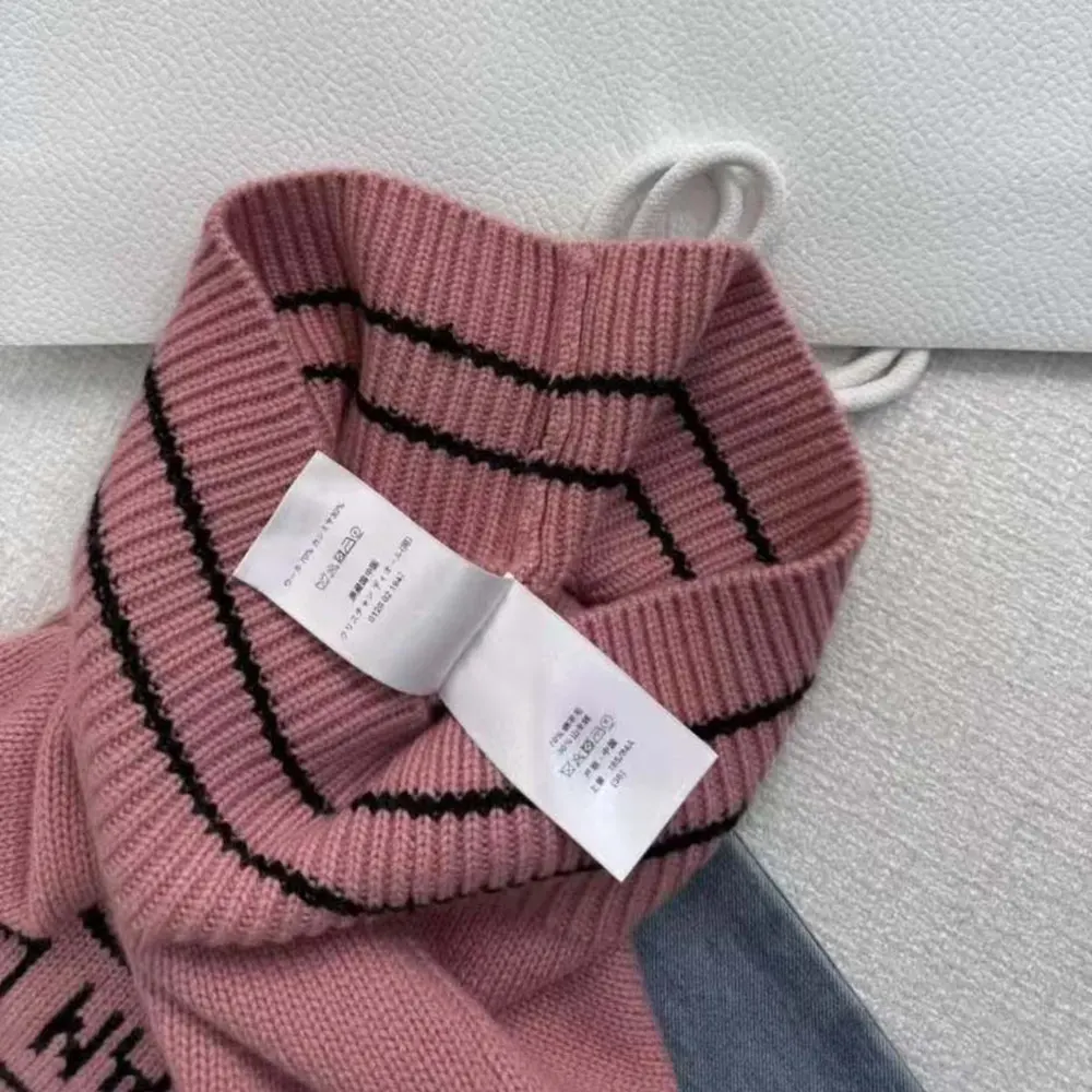 Dior Women Christian Dior Short-Sleeved Sweater Pink Cashmere and Wool Knit - image 8