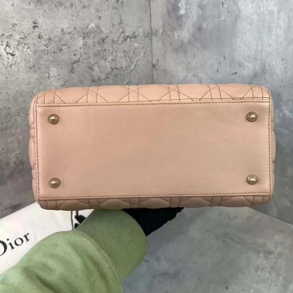 Dior Women Medium Lady Dior Bag Blush Cannage Lambskin - image 4