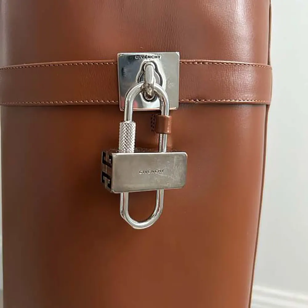 Givenchy Women Shark Lock Boots in Leather-Tan - image 7