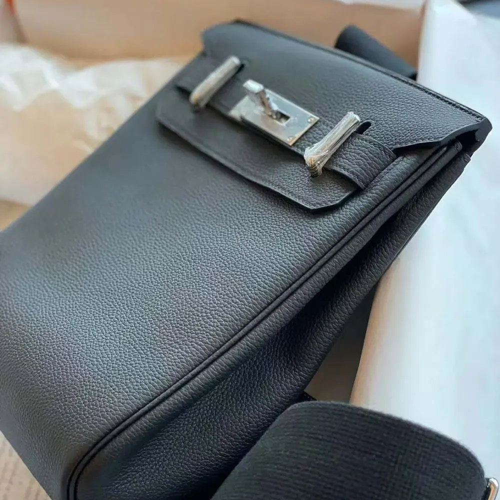 Hermes Unisex Hac A Dos PM Backpack-Black - image 4