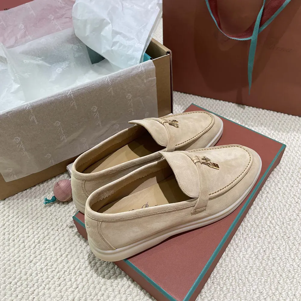 Loro Piana Unisex Summer Charms Walk Loafers-Natural - image 7