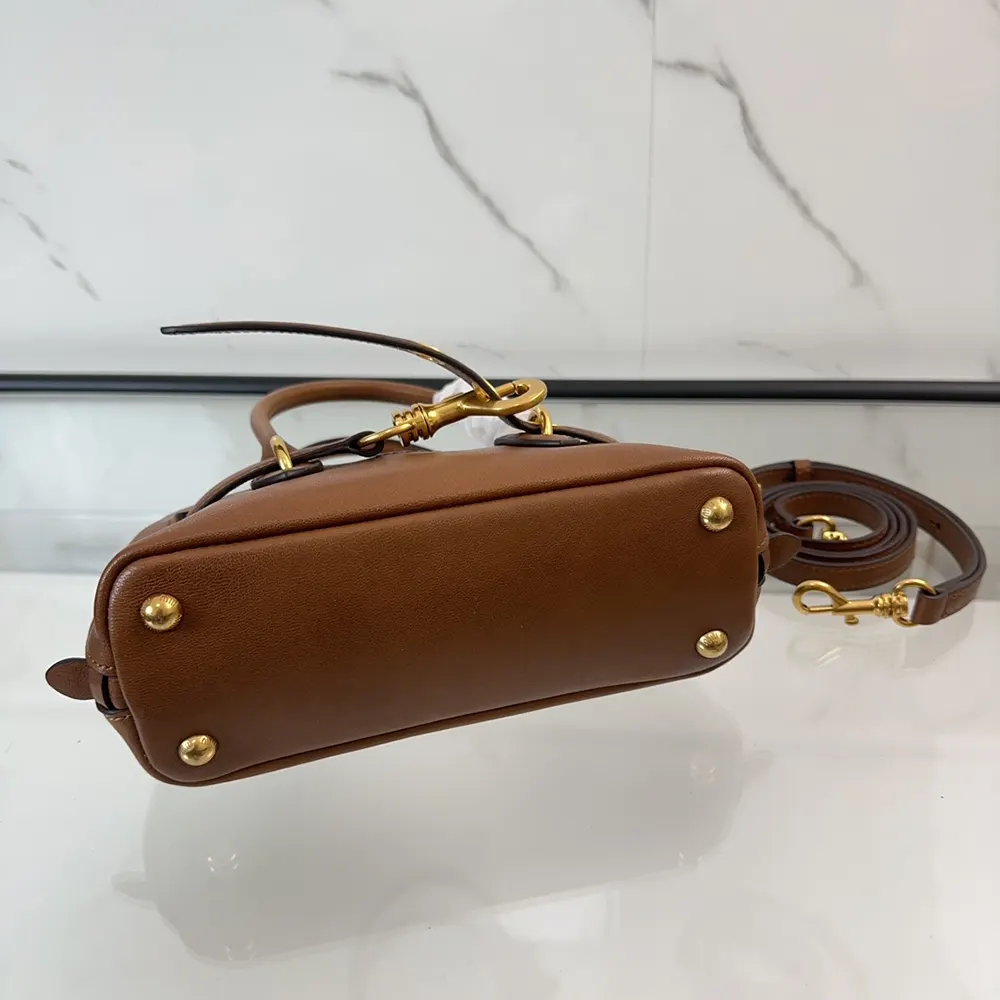 Miu Miu Women Aventure Nappa Leather Top-handle Bag-Brown - image 6