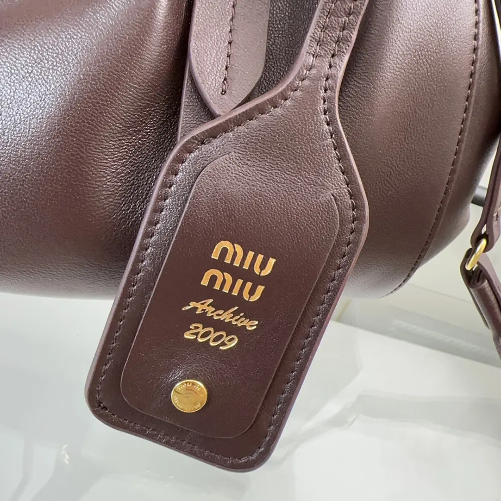 Miu Miu Women Joie Nappa Leather Bag-Bordeaux - image 8