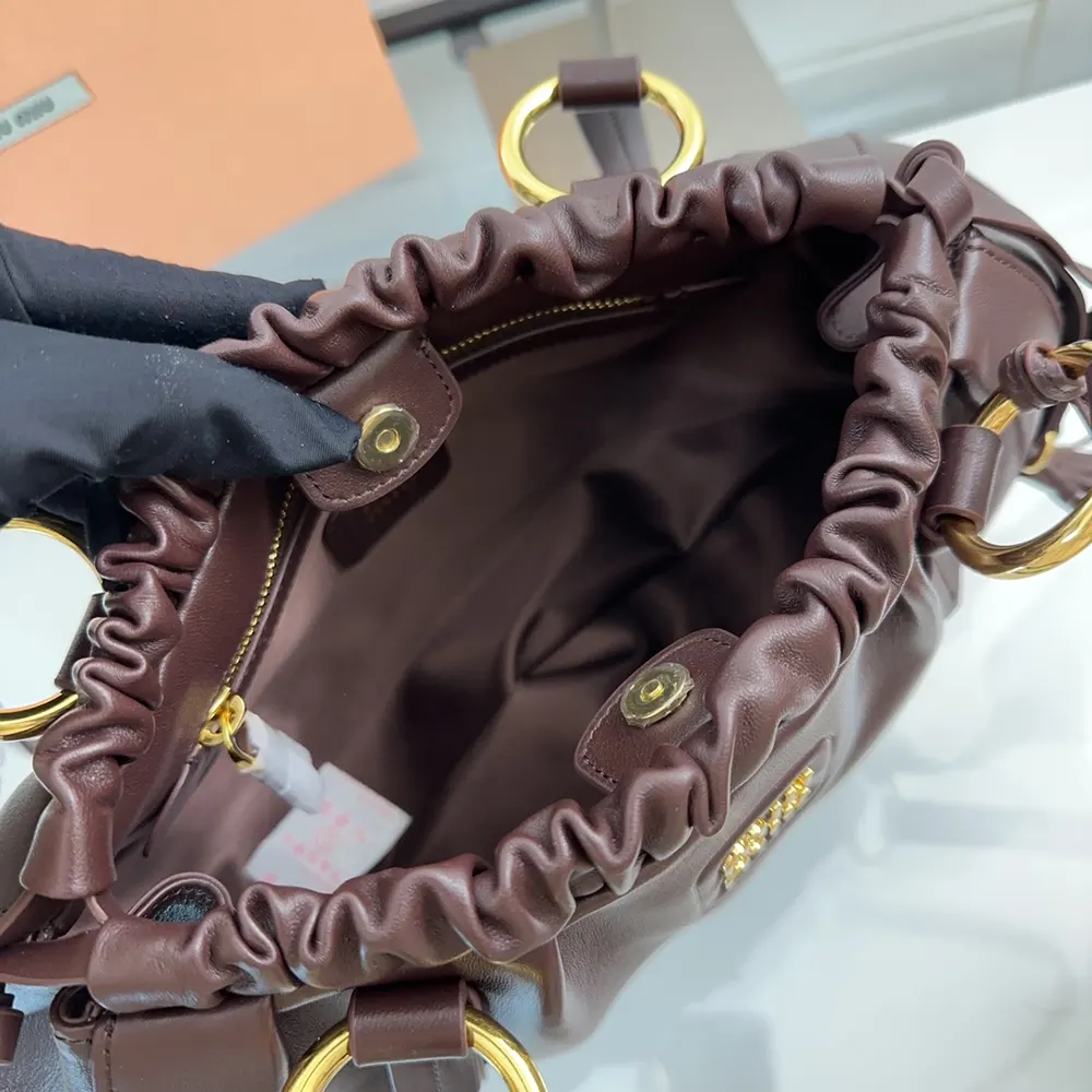 Miu Miu Women Joie Nappa Leather Bag-Bordeaux - image 7