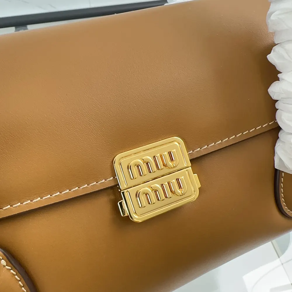 Miu Miu Women Leather Shoulder Bag-Brown - image 8