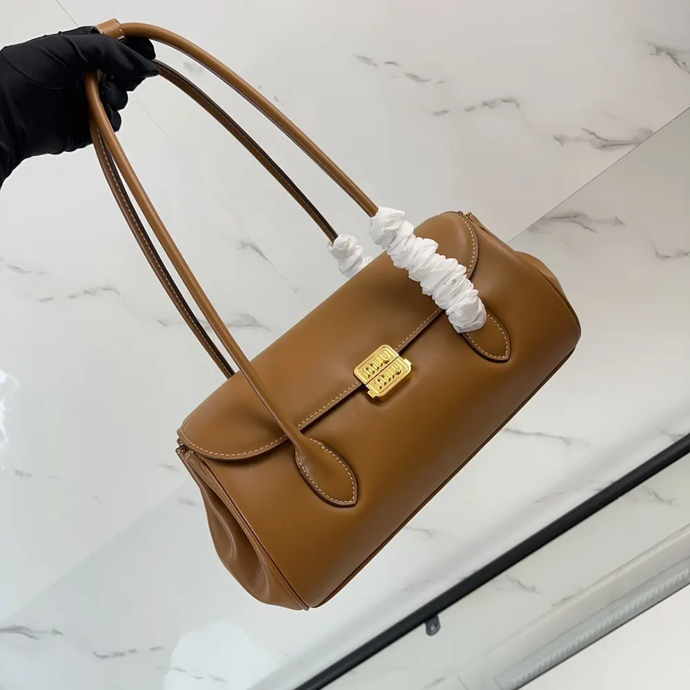 Miu Miu Women Leather Shoulder Bag-Brown - image 5