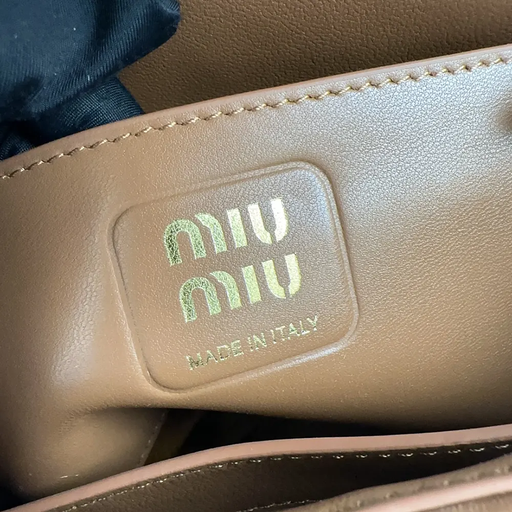 Miu Miu Women Matelassé Nappa Leather Shoulder Bag-Brown - image 10