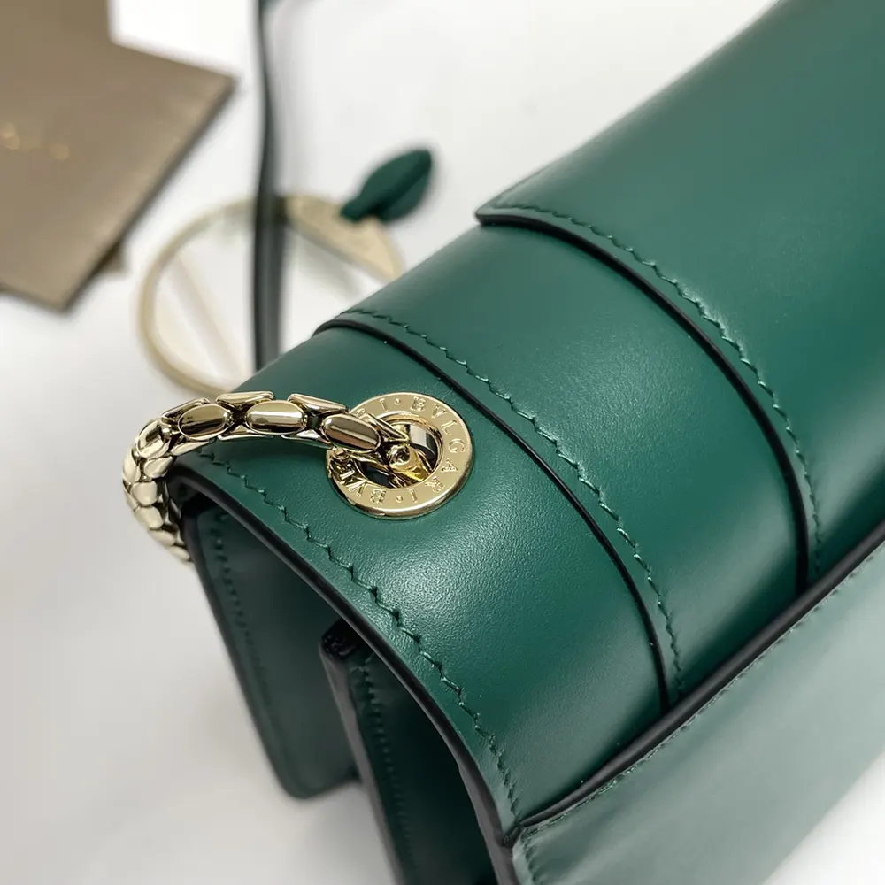 Bvlgari Women Mini Serpenti Forever East-West Shoulder Bag-Green - image 7